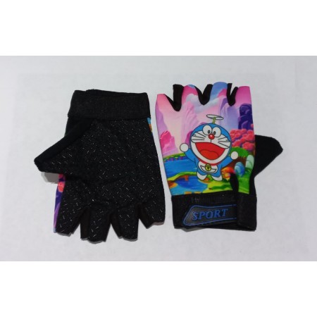 XBYC HJ-1509  KIZ ÇOCUK ELDİVENİ - DORAEMON - PEMBE MAVİ
