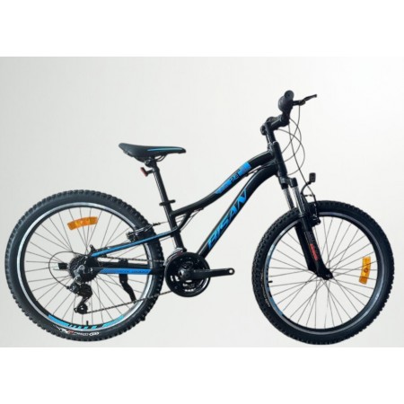 24J BİSAN KDX 2800 V FREN DAĞ BİSİKLETİ - MAT SİYAH MAVİ - 30 kadro