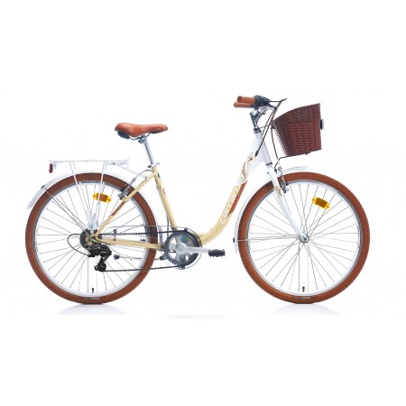 26J CARRARO JULIANA ŞEHİR BİSİKLETİ - BEYAZ BEJ KAHVE - 43 KADRO  (ALÜMİNYUM)