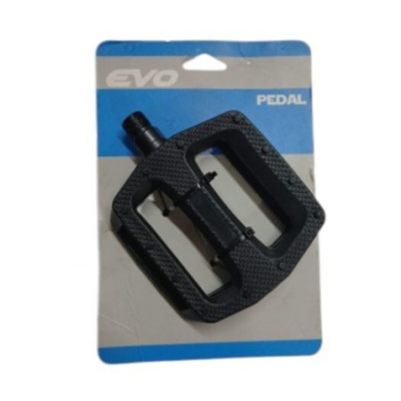 EVO PEDAL - PLASTİK , GENİŞ, REFLEKÖRLÜ, YUVARLAK DİŞLİ, ÇOK DOKULU - SİYAH