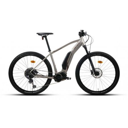 27.5J CARRARO KIFUKA E7 11V  ELEKTRİKLİ BİSİKLET - NİKEL GRİ/KAHVE - 44