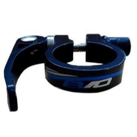 EVO 31.8mm SELE KELEPÇESİ MANDALI ALÜMİNYUM - SİYAH MAVİ