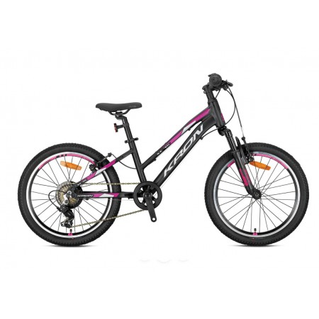 20J KRON XC75 LADY 7VİTES ÇOCUK BİSİKLETİ - MAT SİYAH PEMBE GRİ MAVİ