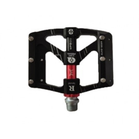 TEX PEDAL - XBYC 1804 MODEL, ALÜ, GENİŞ - SİYAH KIRMIZI