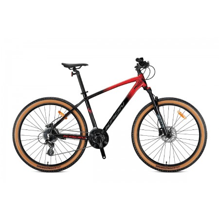 27.5J KRON XC 150 24V HD DAĞ BİSİKLETİ - SİYAH KIRMIZI FÜME - 38 KADRO