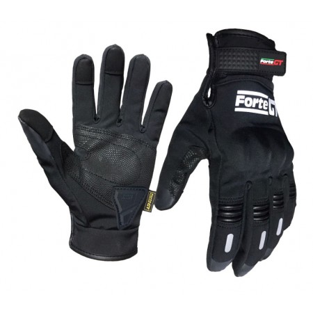 FORTE GT 07 Softshell Kışlık Korumalı Eldiven - Siyah - Medium