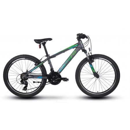 24J CARRARO FORCE 400 DAĞ BİSİKLETİ - MAT ANTRASİT YEŞİL MAVİ - 32 KADRO