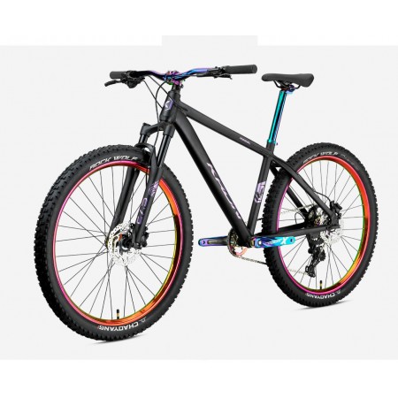 26J KRON REBEL 8V HD DAĞ BİSİKLETİ - MAT SİYAH RAİNBOW - 38 KADRO