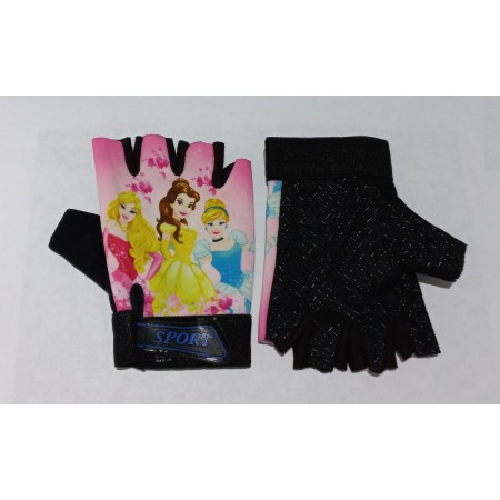 XBYC HJ-1509  KIZ ÇOCUK ELDİVENİ - PRENSESLER - PEMBE 