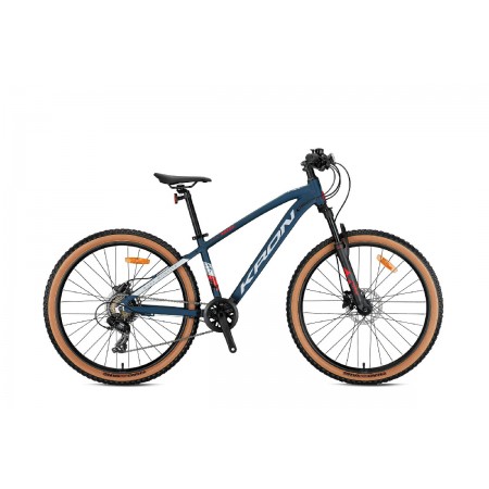 24J KRON XC 100 HD DAĞ BİSİKLETİ - MAT KOYU LACİVERT GRİ KIRMIZI - 33 KADRO