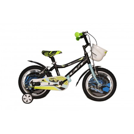16J RUUT RICO ÇOCUK BİSİKLETİ - SİYAH LİME TURKUAZ