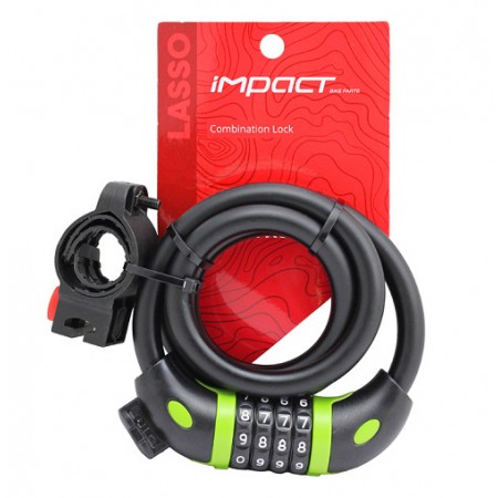 IMPACT Kilit - LASSO, 12x1000, Şifreli, Braketli, Yeşil