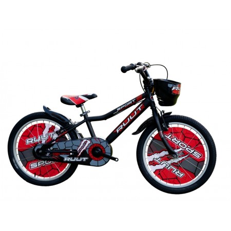20J RUUT SPORT ÇOCUK BİSİKLETİ - SİYAH KIRMIZI