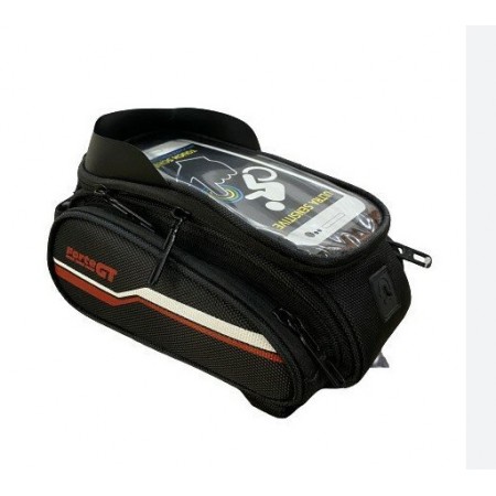 TEX XBYC-816 KADRO ÜSTÜ ÇANTA-TELEFON TUTUCULU - SİYAH KIRMIZI