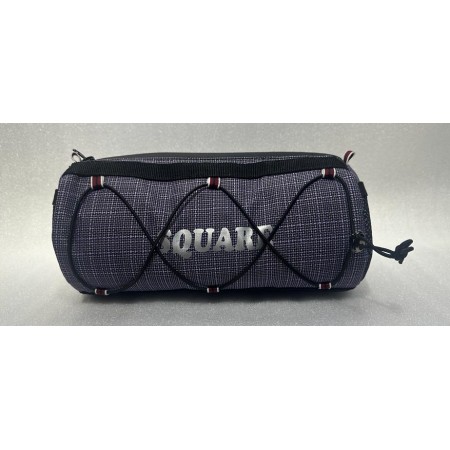 SQUARE S-795 Gidon yatay Silindir çanta - MOR SİYAH