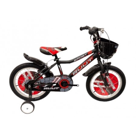 16J RUUT SPORT ÇOCUK BİSİKLETİ - SİYAH KIRMIZI (YENİ)