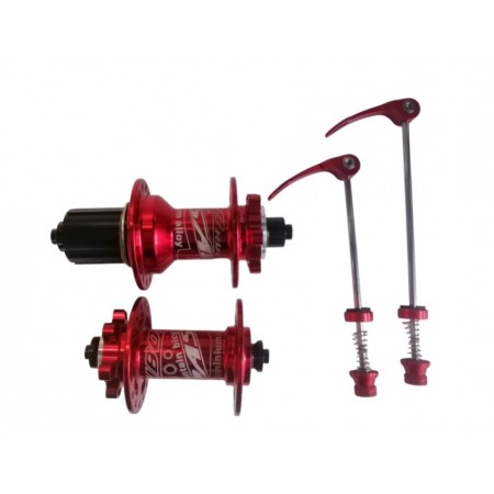 PASAK  Ön Arka Göbek Seti 6Vida Rulmanlı - Kırmızı