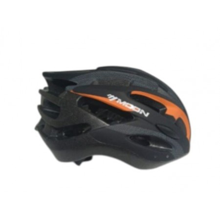 MOON MV-88  KASK IŞIKLI  -  SİYAH TURUNCU - M