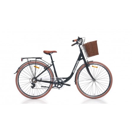 28J BİANCHİ C281 7V VB ŞEHİR BİSİKLETİ - SİYAH GÜMÜŞ - 38 KADRO