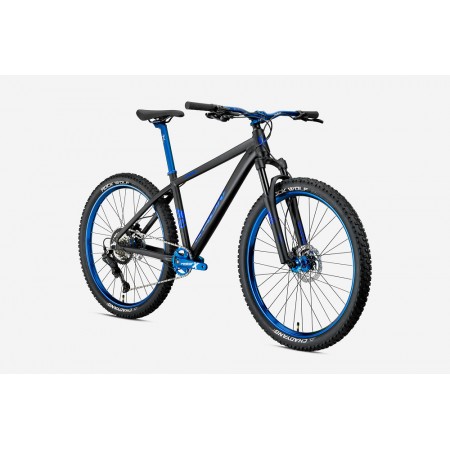 26J KRON REBEL 8V HD DAĞ BİSİKLETİ - MAT SİYAH MAVİ - 38 kadro