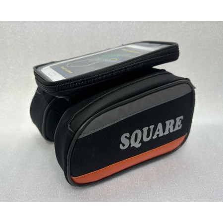 SQUARE S-250 Kadro Üstü Heybe Çanta - SİYAH TURUNCU