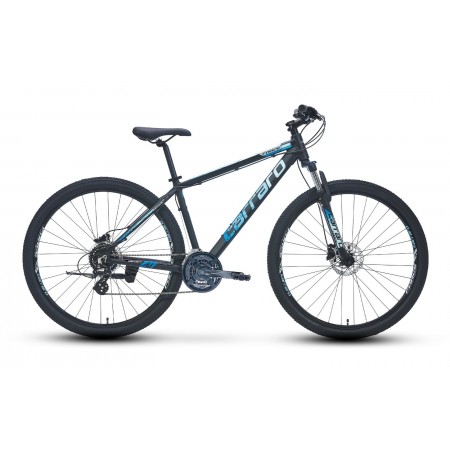 26J CARRARO FORCE 650 DAĞ BİSİKLETİ - MAT SİYAH MAVİ AÇIK MAVİ - 38 KADRO