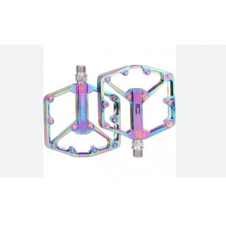Meroca Rainbow Alüminyum Platformlu Rulmanlı Bisiklet Pedalı