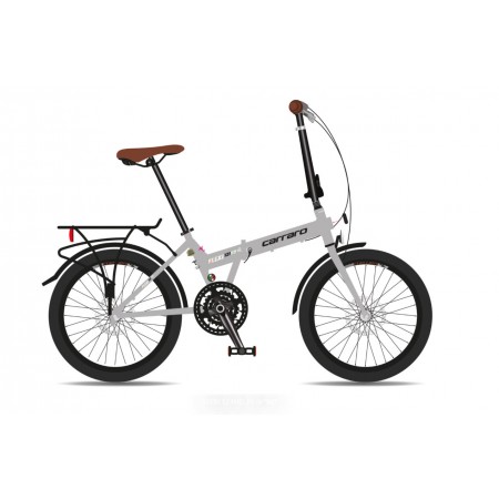 20J CARRARO FLEXİ 121 HD KATLANIR BİSİKLET - MAT GRİ SİYAH KAHVE