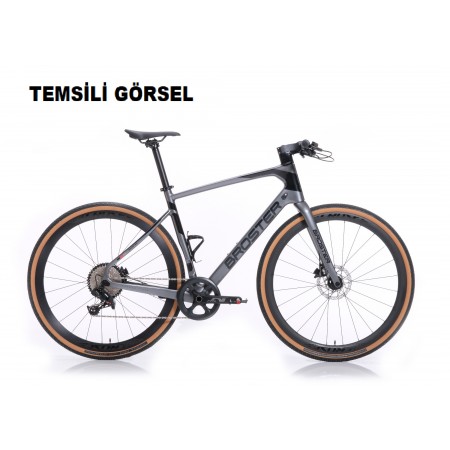 28J BROSTER ENDURO HYBRIT CR-1000 ŞEHİR BİSİKLETİ - SİYAH - 51 KADRO