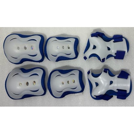 TEX ÇOCUK DİZLİK DİRSEKLİK SET   - KOYU MAVİ BEYAZ