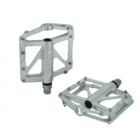 BRIVIGA PEDAL PDL-3304 PLAT ALÜ CNC CR-MO MİL RUL. GÜMÜŞ 110x111x23mm 320g