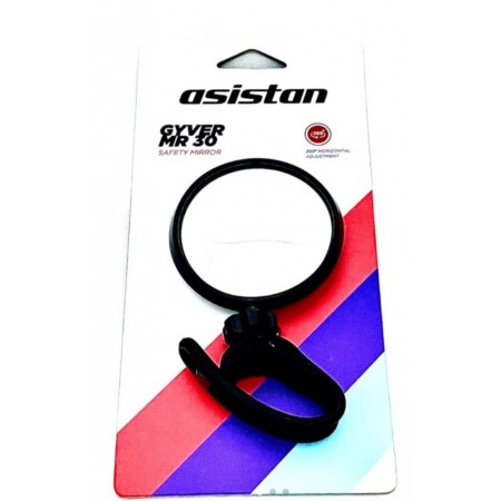 Asistan Gyver MR30 Ayna Kayış Bağlantılı - Siyah