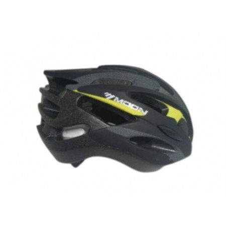 MOON MV-88  KASK IŞIKLI  -  SİYAH SARI - L